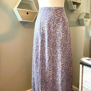 long flower printed skirt